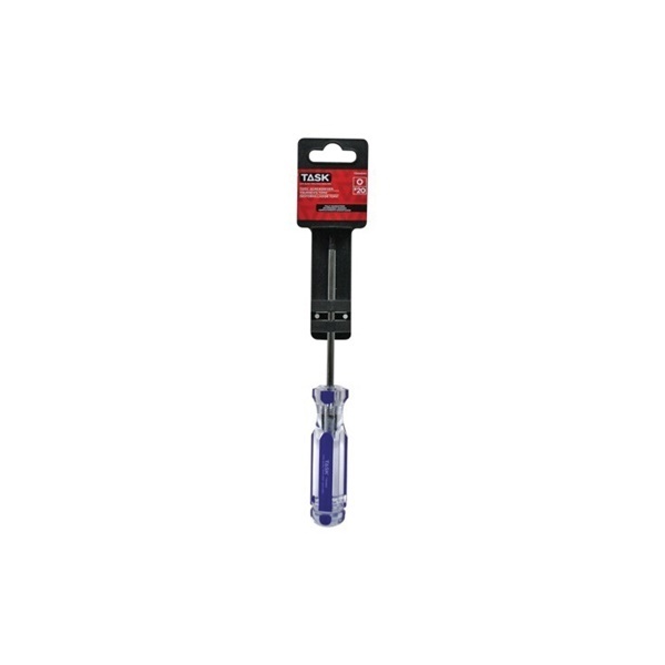 Task Tools Task Elite Series Screwdriver, T20 Drive, Torx Drive, 4in OAL, Cellulose Acetate Hndl, Hard-Grip Hndl T50464C